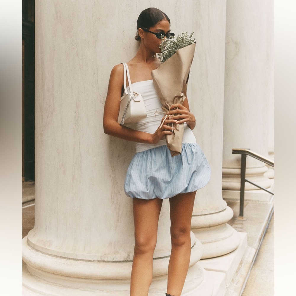 NIA Janay Strapless Bubble Mini Dress - Picture 5 of 5